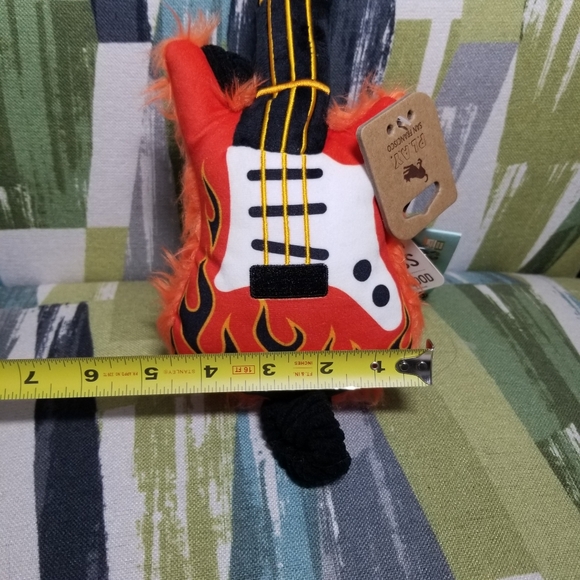 PLAY San Francisco Guitar Hero Rock'N Rollover Dog Toy Certified Non-Toxic - Picture 4 of 10